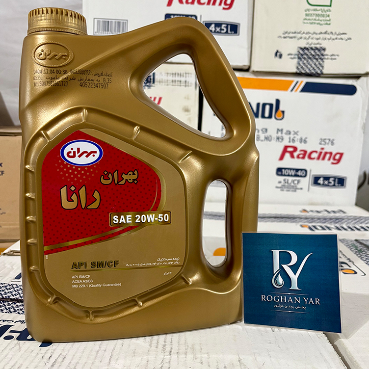 روغن موتور بهران رانا ۲۰W-50 حجم ۴ لیتر SM/CF