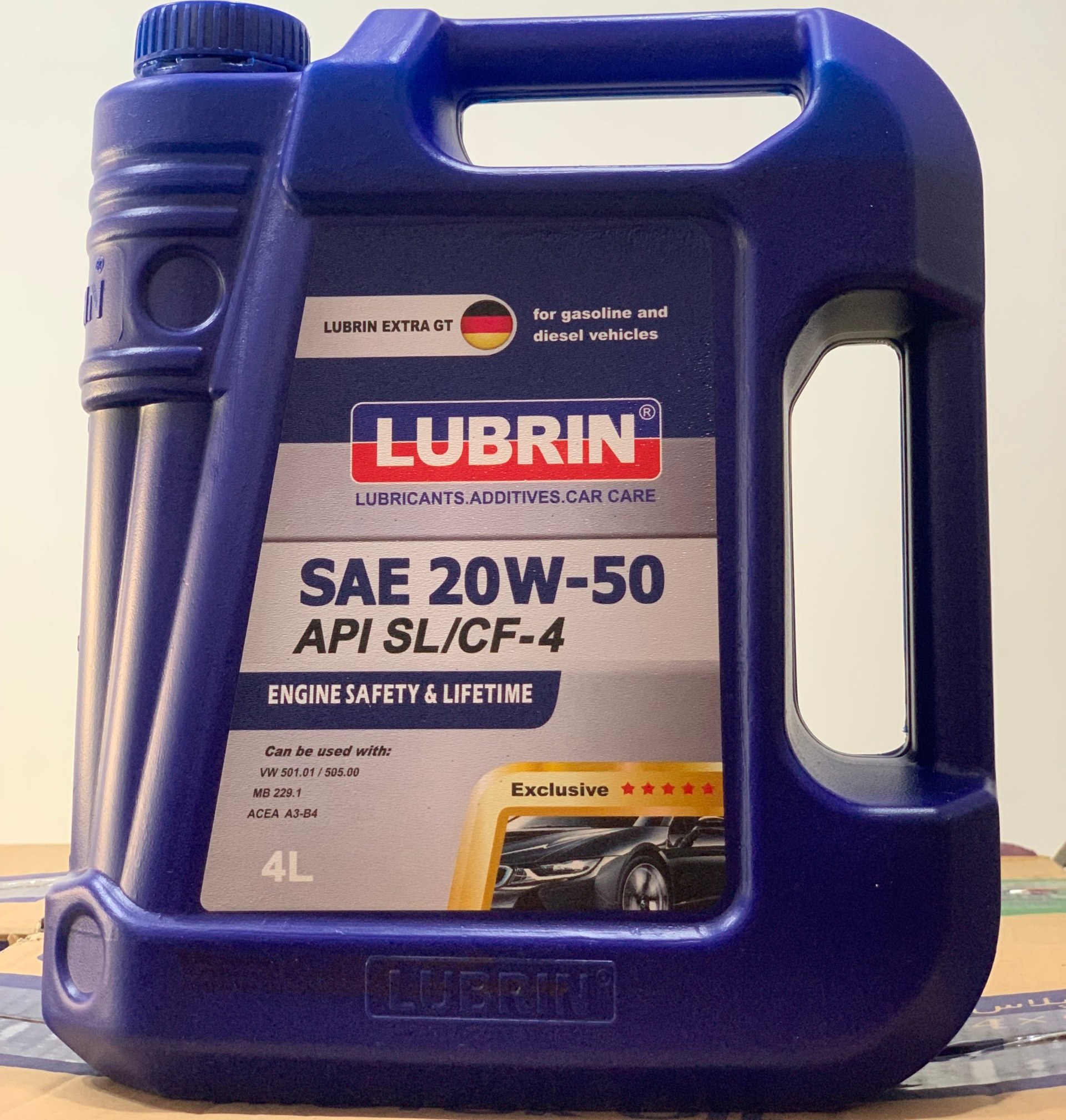 روغن موتور SL 20W50 لوبرین 4 لیتری